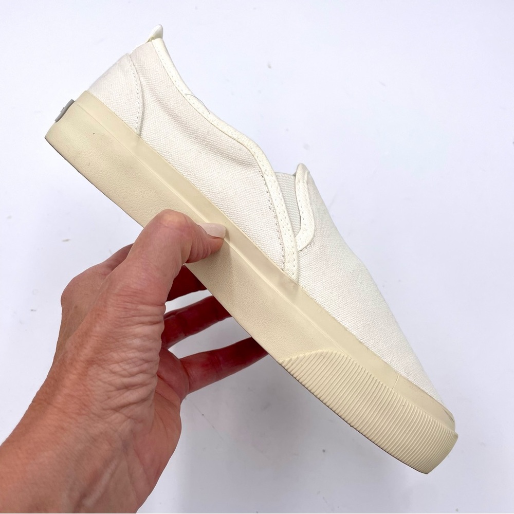 Everlane White Canvas Forever Slip On‎ Sneaker in Size 6.5 - Picture 7 of 10